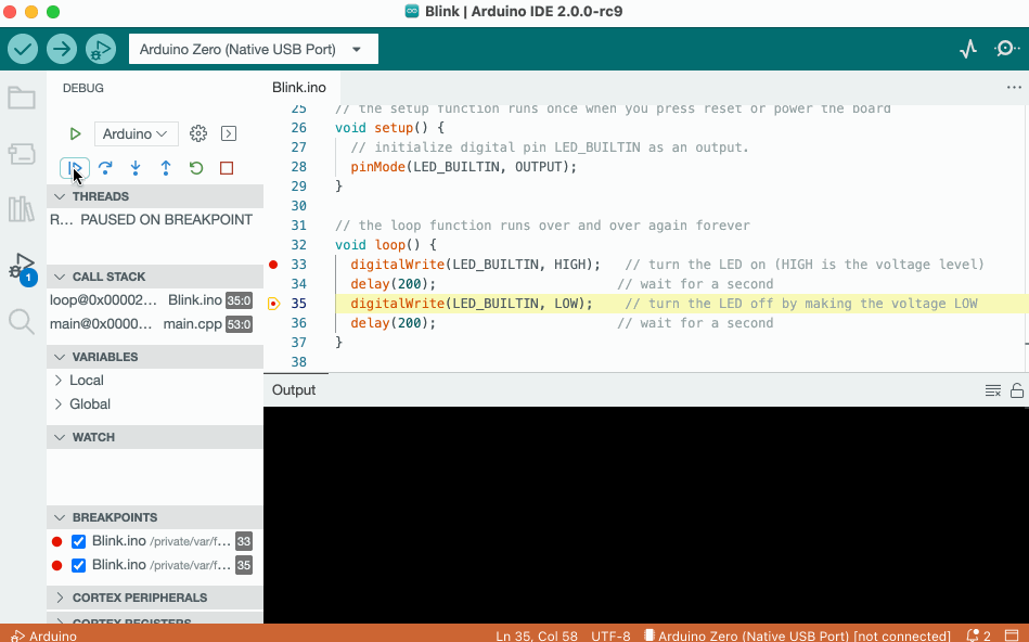 Debugging Arduino C/C++ Code 