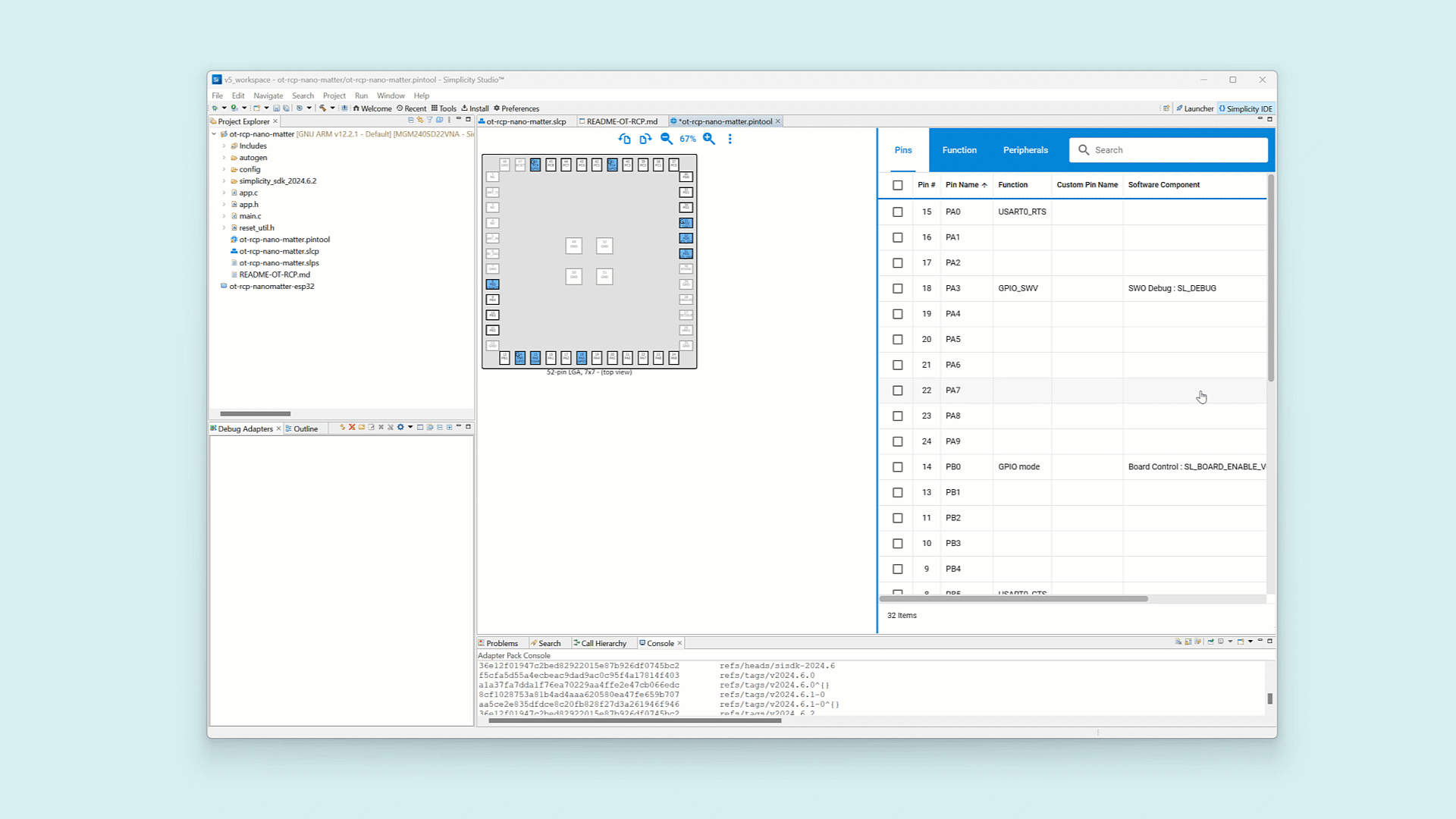 Add the new USART setting