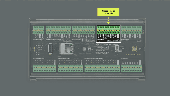 Portenta Machine Control analog input channels