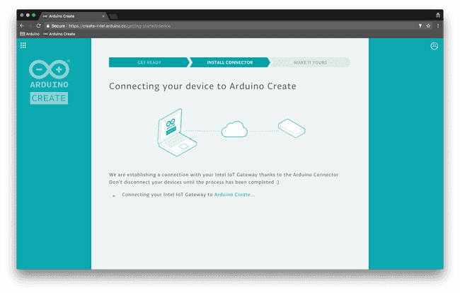 Connecting the device to Arduino Create