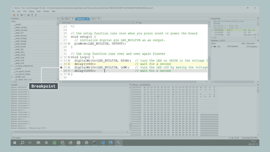 Debugging the Arduino UNO R4 Minima | Arduino Documentation