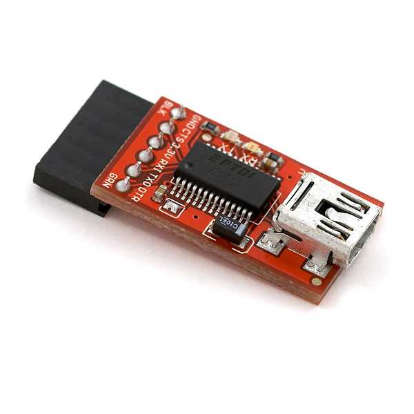 Sparkfun's FTDI Basic Breakout adaptor. This has the same pin configuration as the FTDI cable