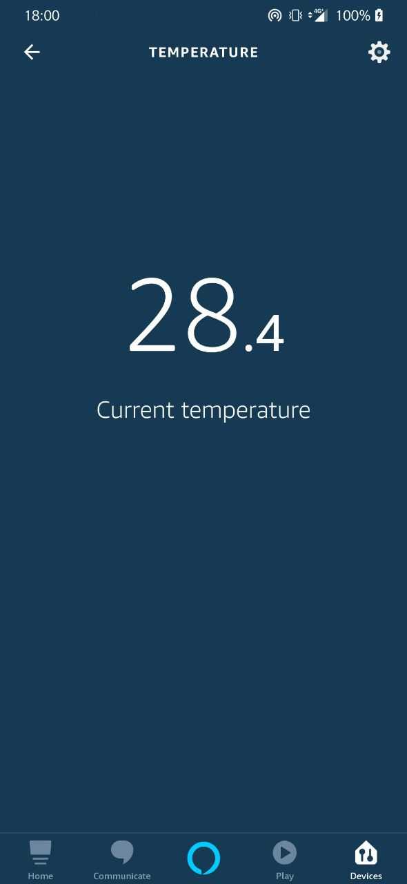 Current temperature.