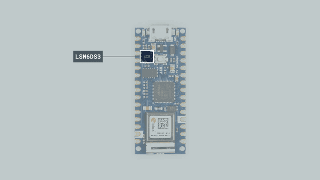 The LSM6DS3 sensor.