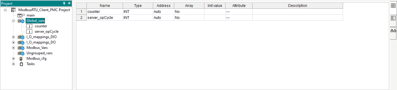 is specifically used for Modbus transactions, storing data received ...