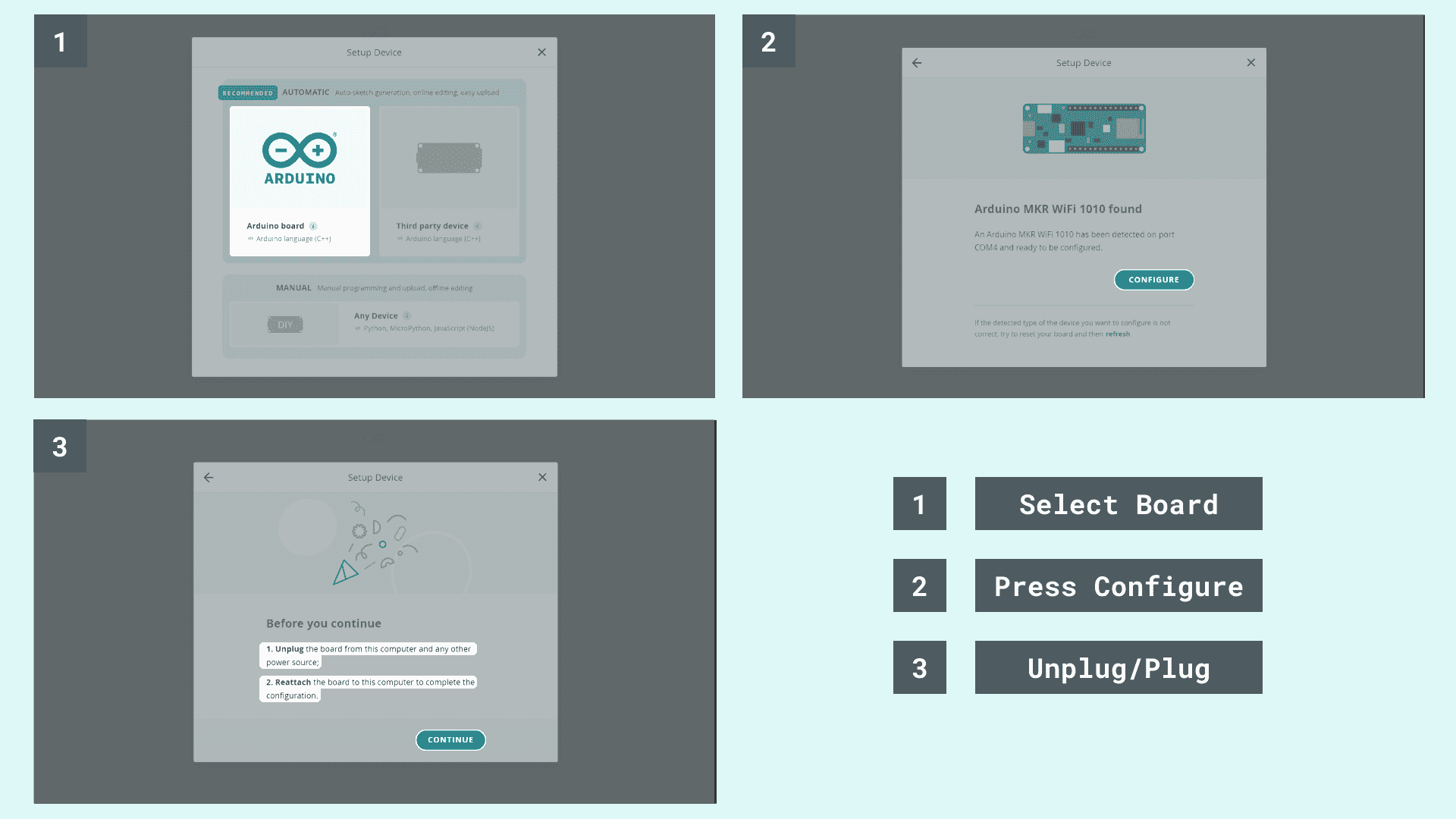 Arduino Qai Application Example Setup your Arduino device