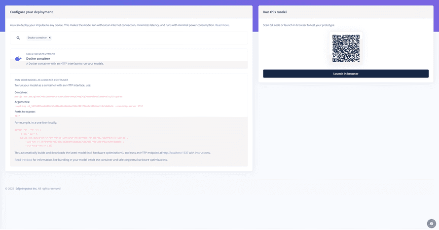 Deployment and Onboard Inference