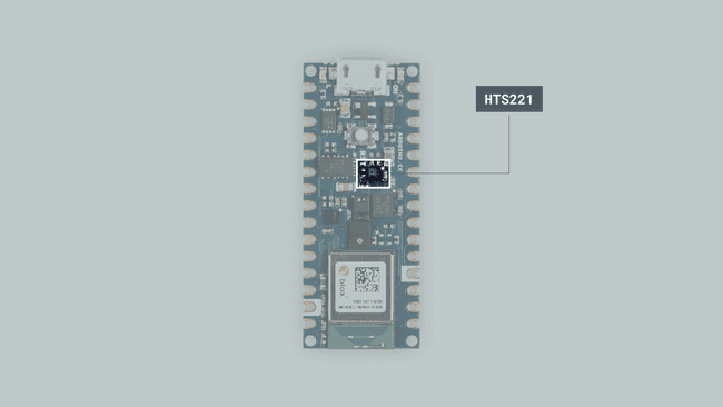 The HTS221 sensor.
