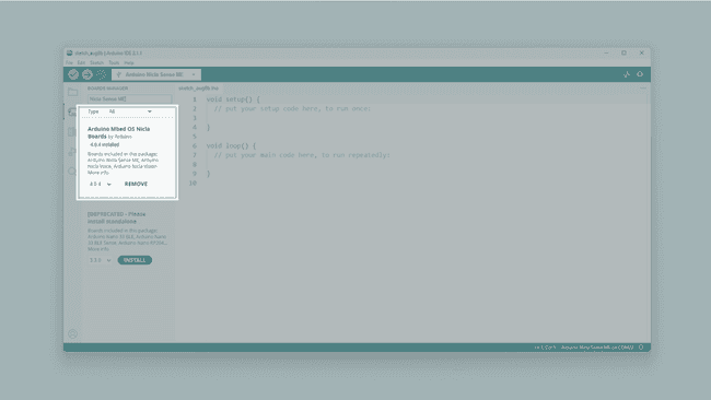 Installing the Arduino Mbed OS Nicla Boards core in the Arduino IDE ...