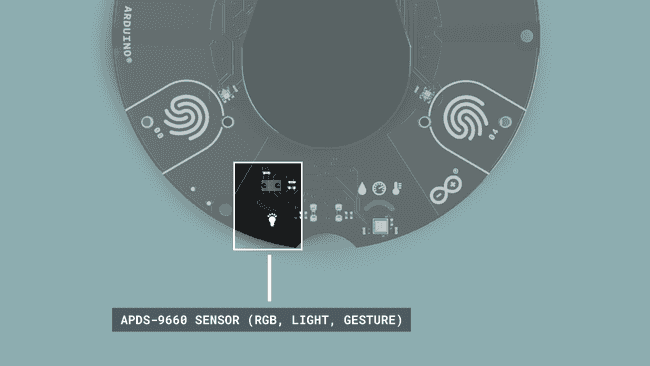 The APDS-9960 sensor on the MKR IoT Carrier Rev2