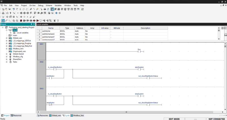 Arduino PLC IDE: Ladder Diagram
