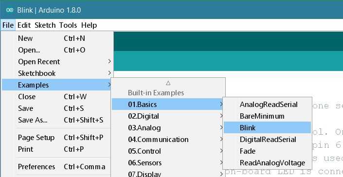 Arduino M0 Programming Select your board type and port