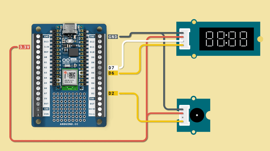 Circuit for the alarm clock