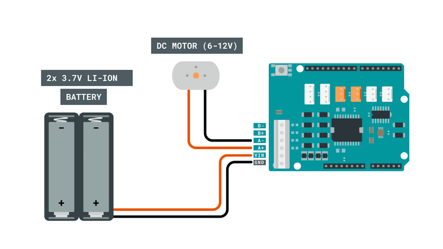 Controlling A Dc Motor With Motor Shield Rev3 Arduino Documentation 2082