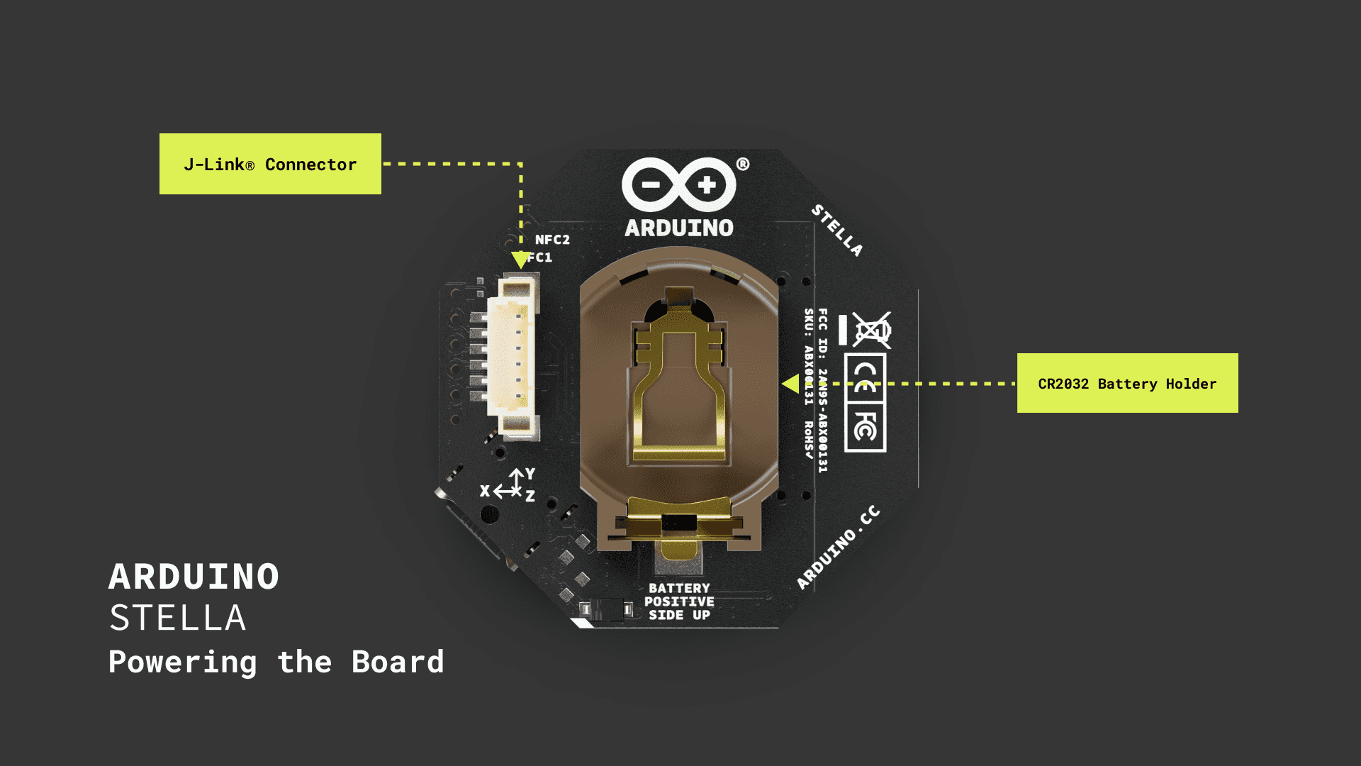 Powering options for the Arduino Stella (portable and wireles applications)