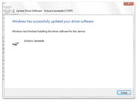 After a few moments, a window will tell you the wizard has finished ...