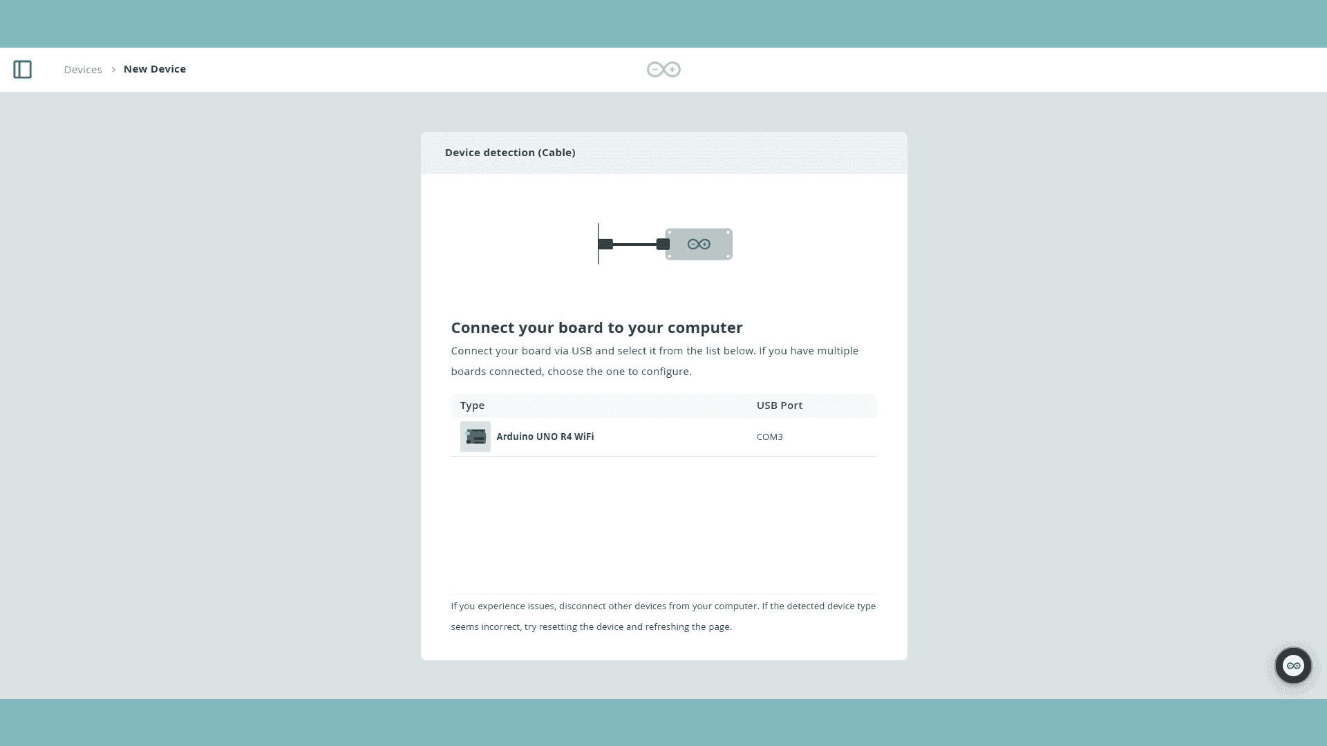 Configure Device with USB
