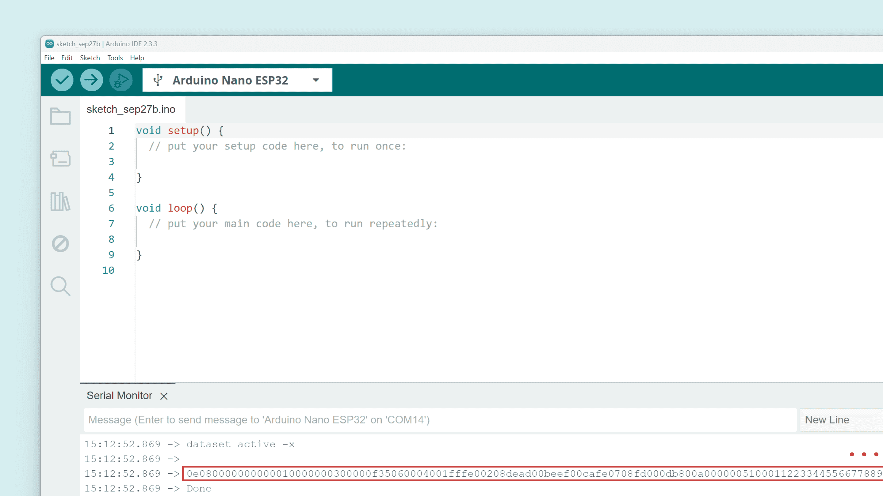 This command will display the active Thread network dataset as a ...