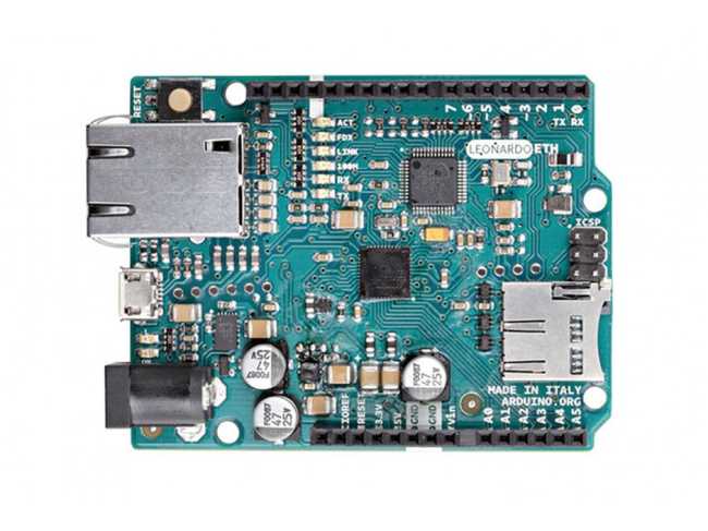 The Arduino Leonardo ETH board