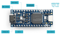 Arduino R4 Top View Png The Nano R4 main components (top view)