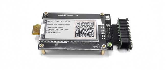 QR code on commissioning process