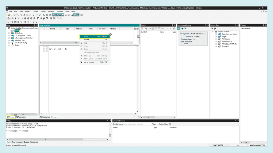 Create a local variable