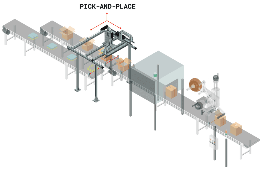 Pick-and-place step