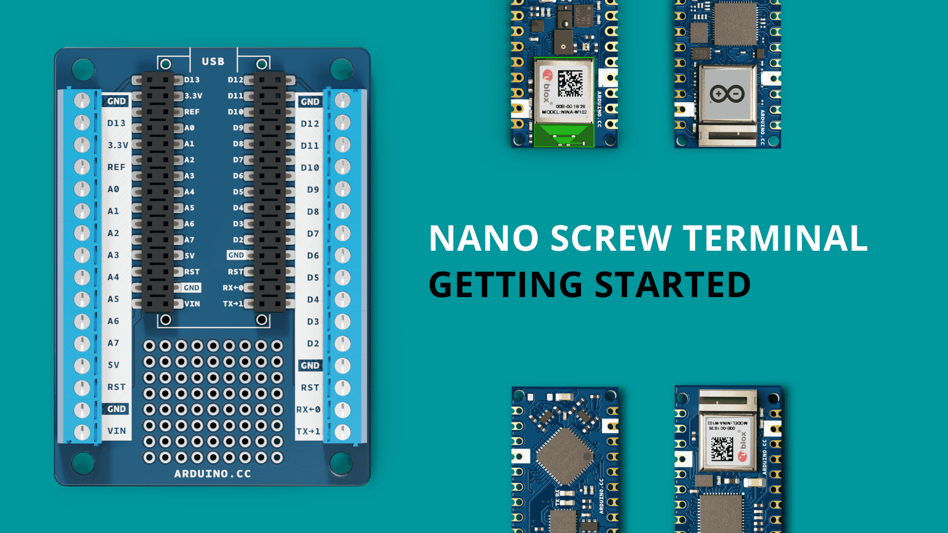 ARD NANO SCREW: Arduino Shield - Adaptateur de terminal Nano Screw,<br - >  chez reichelt elektronik