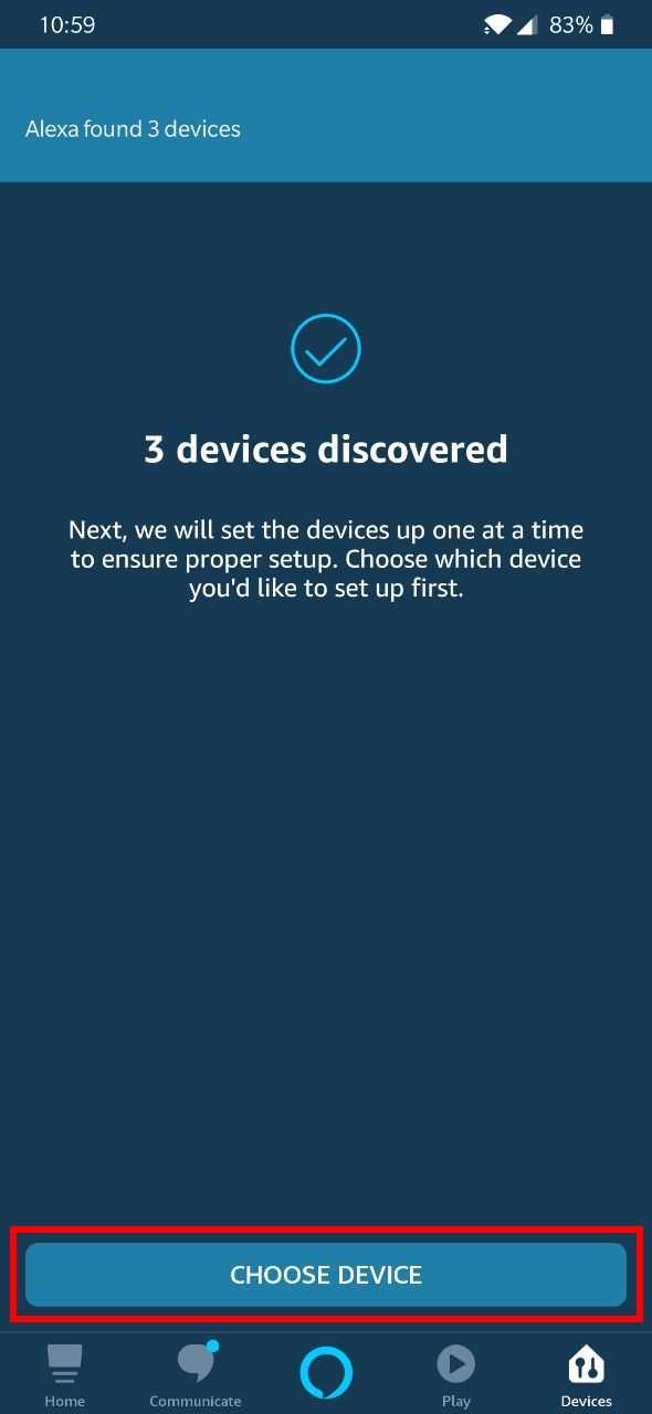 Tap choose device.