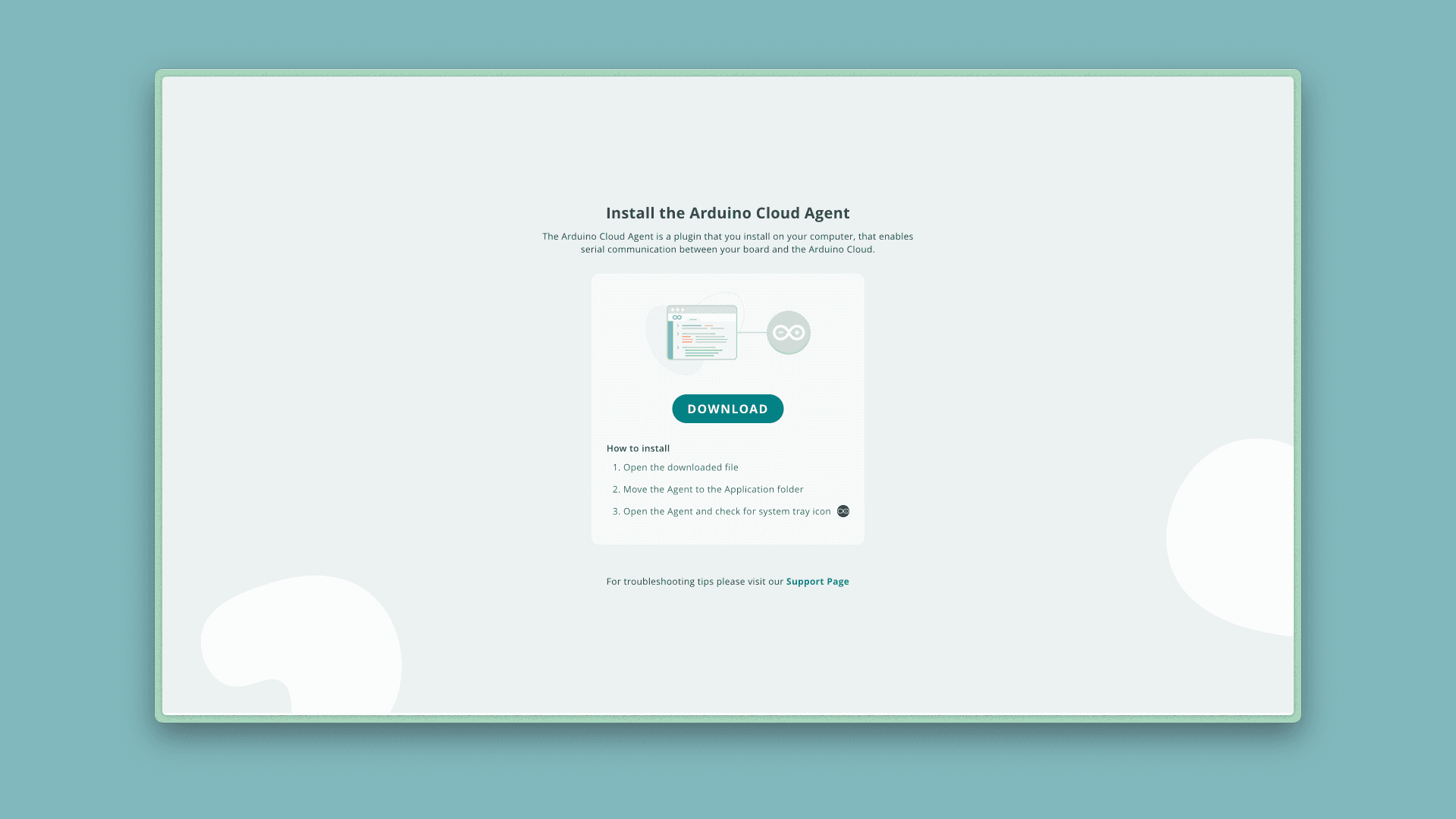 Cloud agent installation