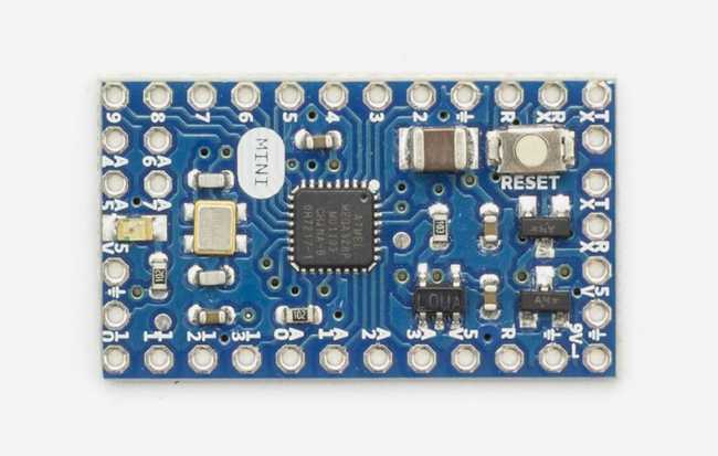 The Arduino Mini 05 board, without headers