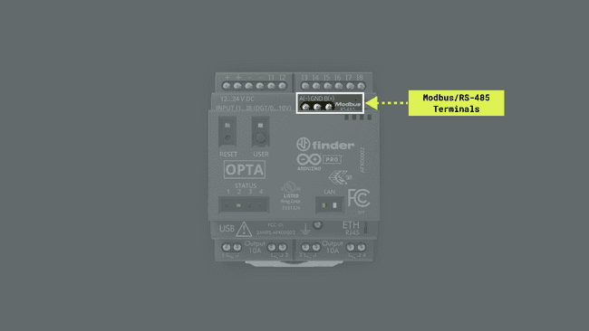 RS-485 interface in Opta™ devices