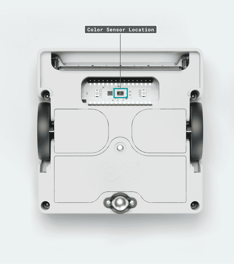 Color sensor bottom view