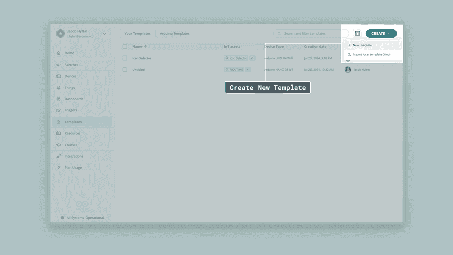 Arduino Script Template New Template