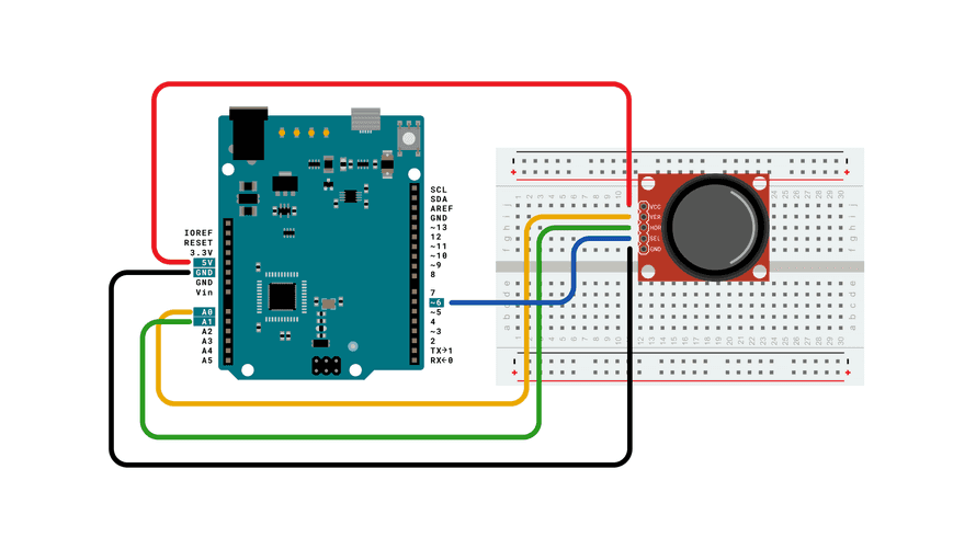 Arduino Mouse Example Schematic