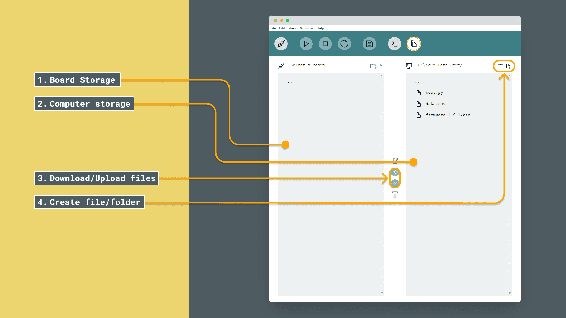 Managing files in Arduino Lab for MicroPython