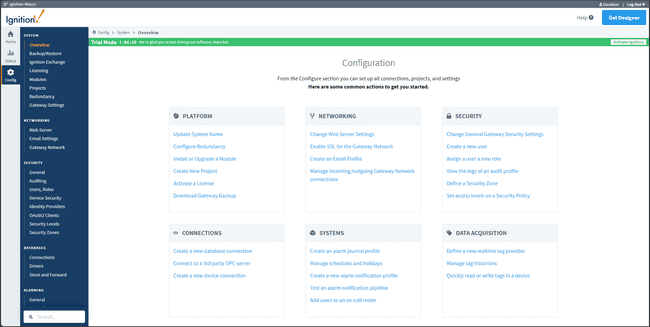 Ignition features configuration