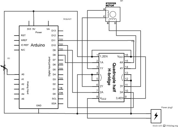 stepper motor controller circuit diagram