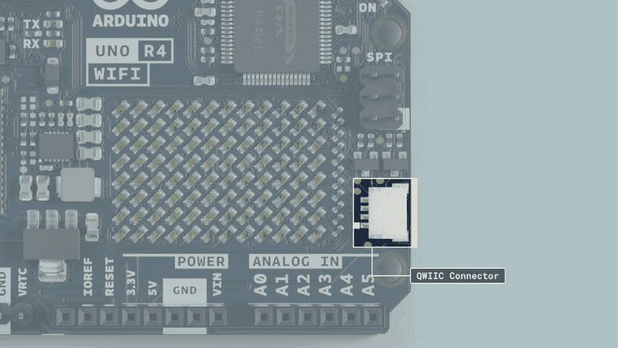 UNO WiFi R4のQwiicコネクタ