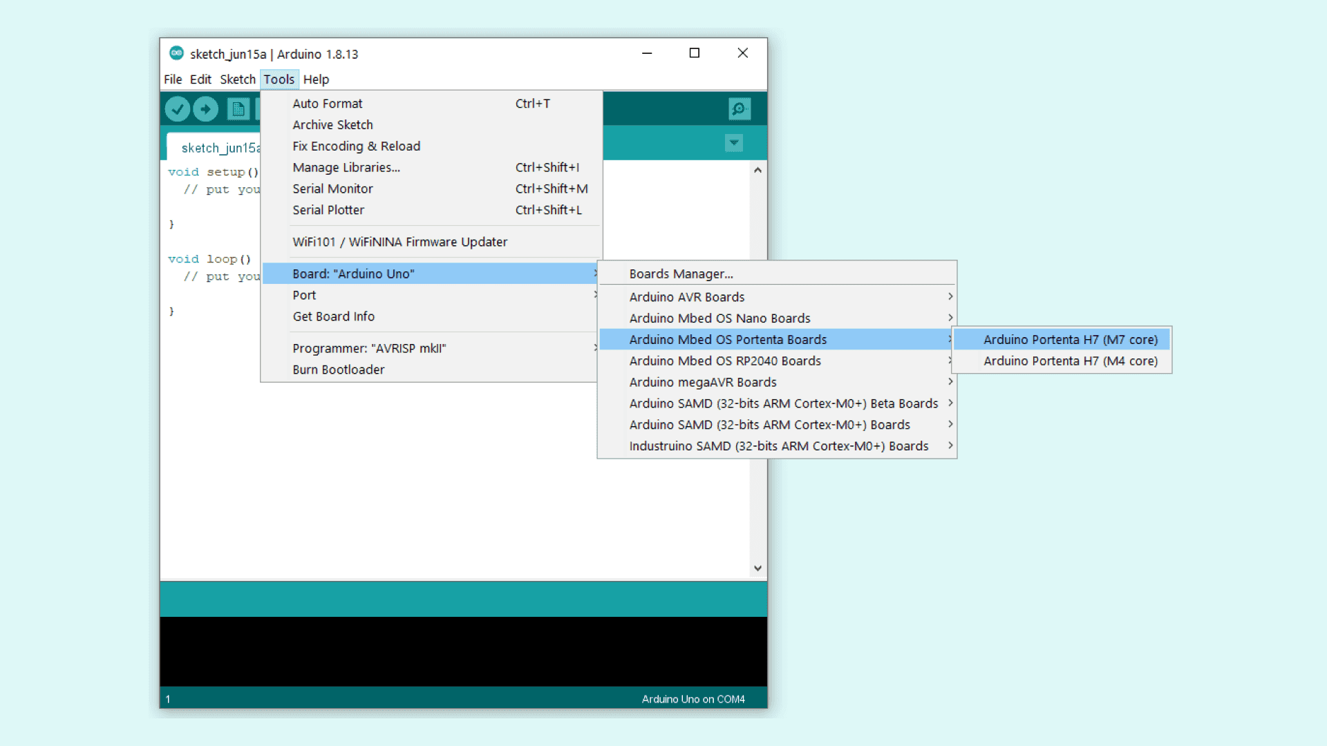 Arduino Mbed Os List of available boards.