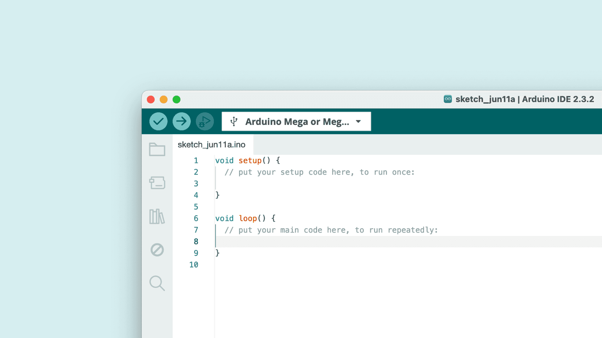 The Arduino IDE.