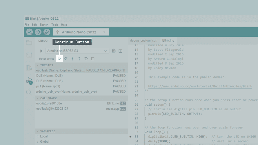 Debugging with the Nano ESP32 | Arduino Documentation