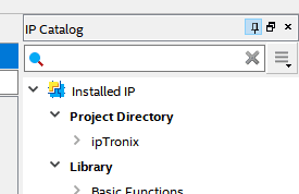 Downloaded files are now available in the IP catalog.