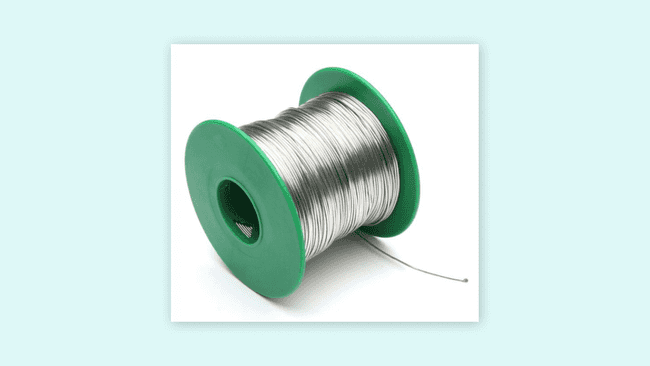 Solder wire commonly used for soldering.