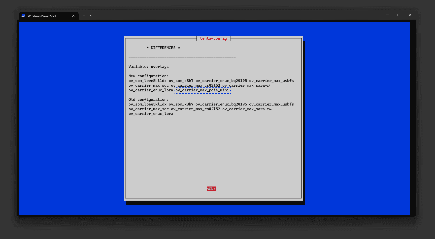 Portenta Max Carrier mPCIe Overlay Configuration - Applied Changes