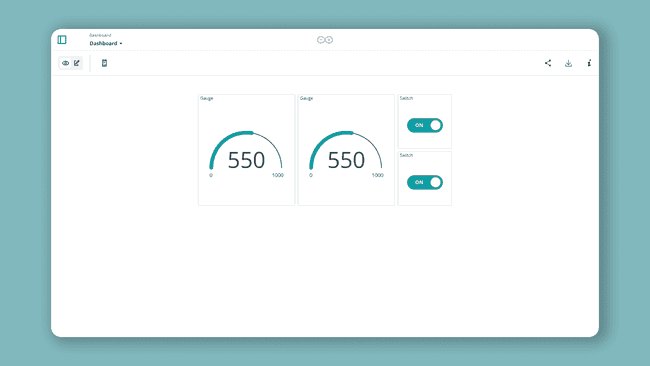 The complete dashboard.