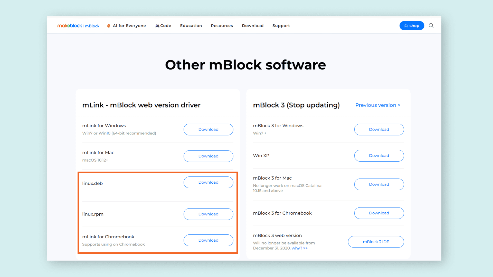 download Chromebook mlink