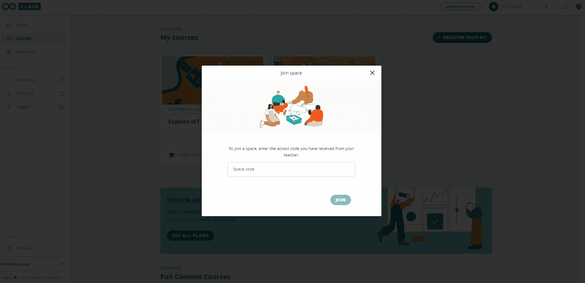 Join Me Code Sample Join Space