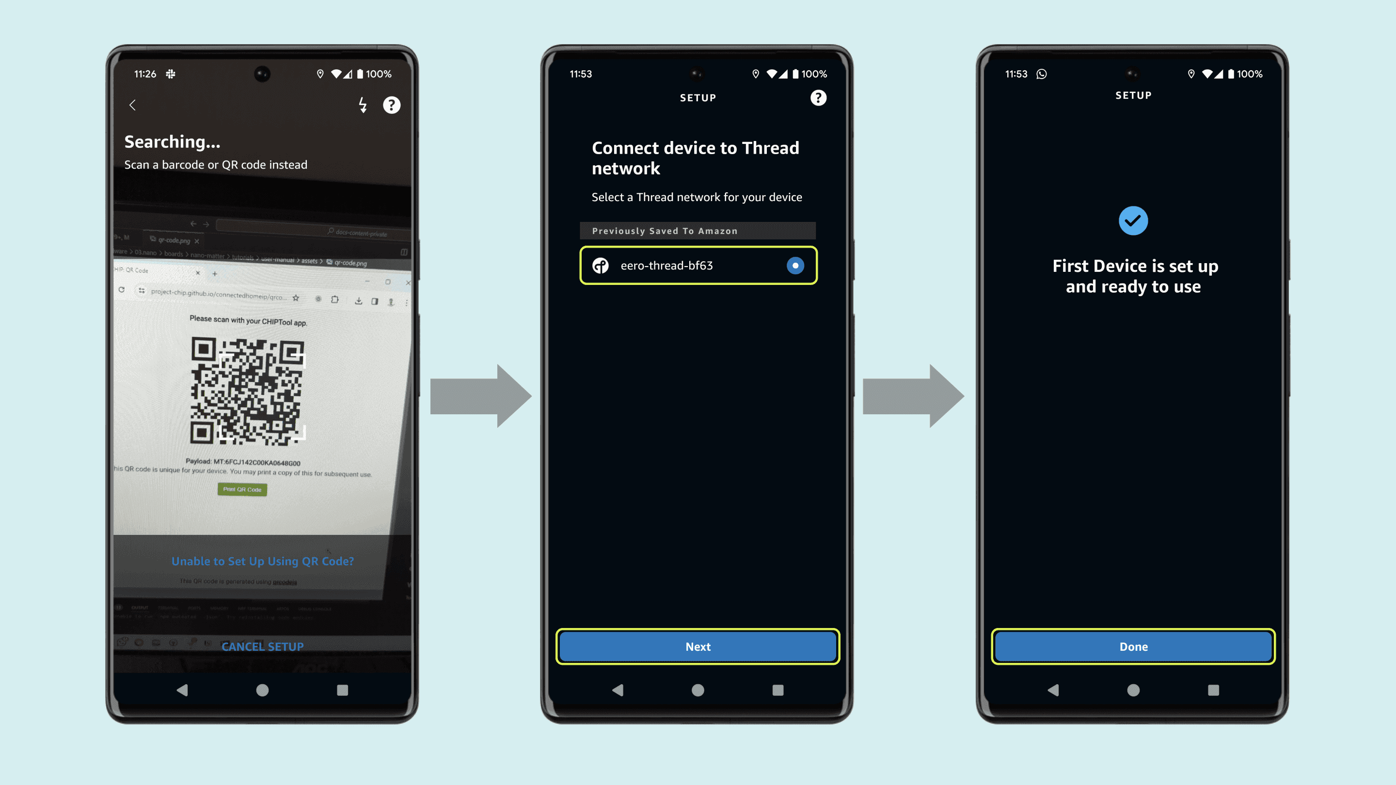 Adding a new Matter device to Amazon Alexa