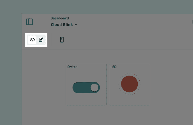 Dashboard edit icon